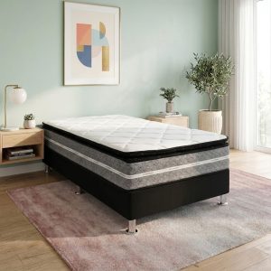 Sommier 1 plaza Pro Pedic - Espuma con Pillow Top