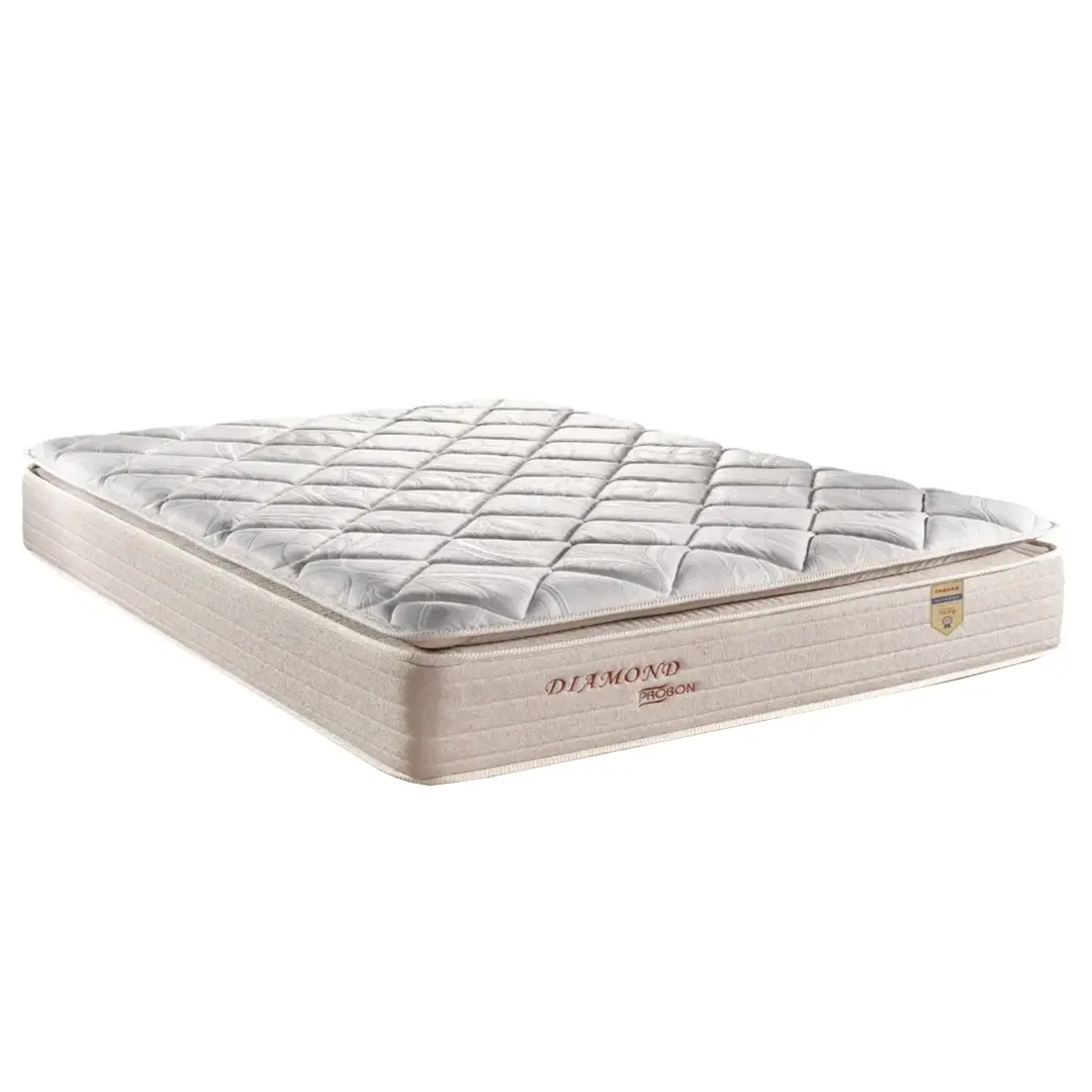 Colchón Queen Size Diamond – Resortes Pocket con Pillow Top