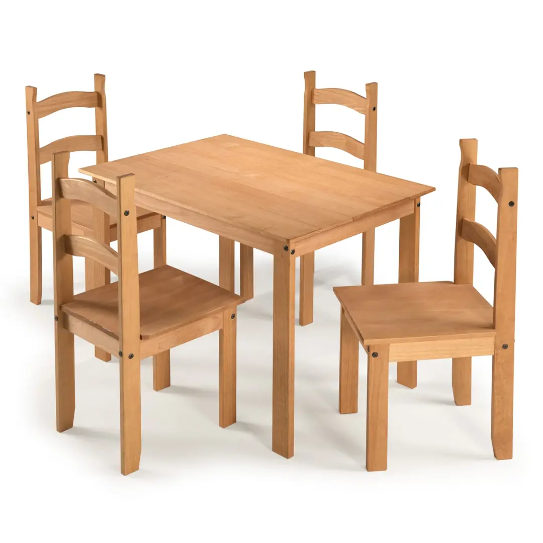 Juego de Comedor de Madera - 4 sillas - Tulipa - Imagen 2