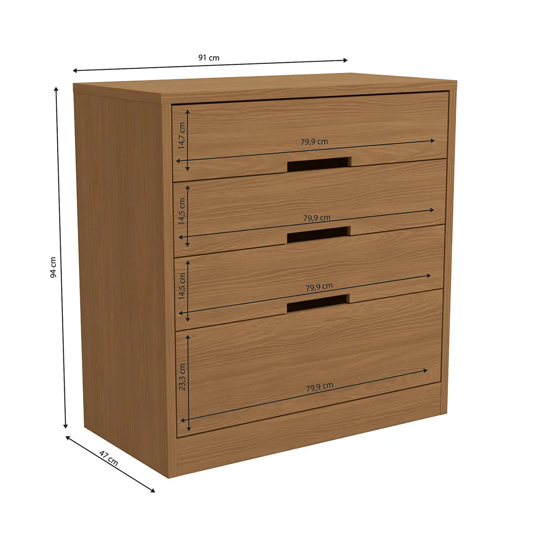 Comoda de 4 cajones - KAP - Imagen 3