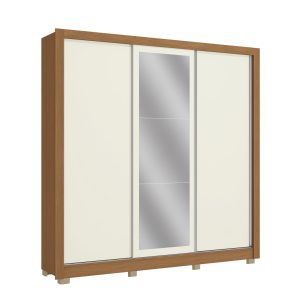 Ropero c/Espejo 3 Puertas Corredizas y 2 Cajones - 223cm.