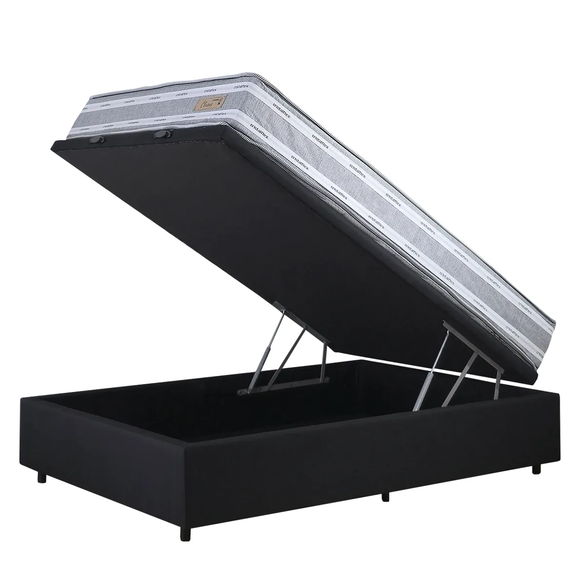 Combo Cama Baúl Sleep + Colchón Espuma Clean 2 Plazas