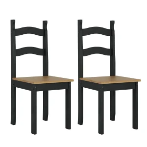 Set x2 – Silla de Comedor de Madera – Barbacoa