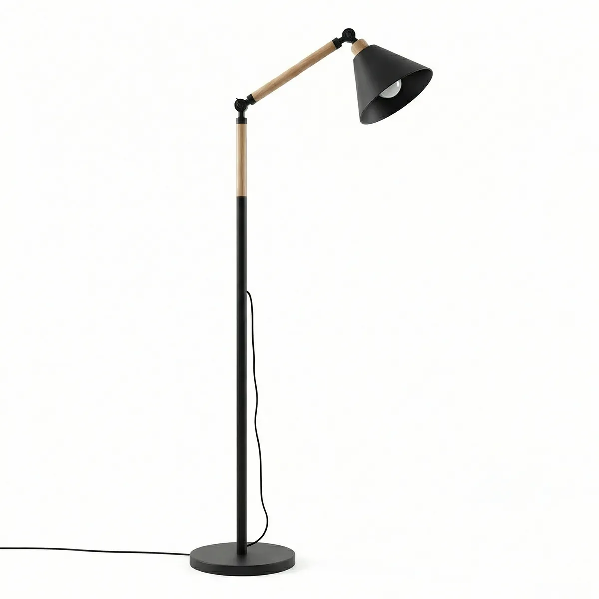 Lámpara de Pie con detalles en Madera - LONDON - Imagen 4