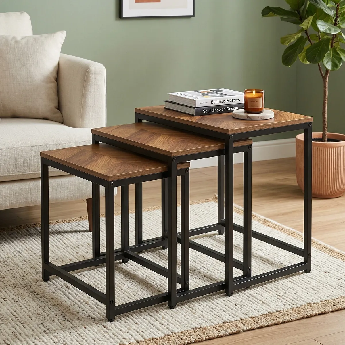 Juego de 3 mesas Auxiliares - Dylan