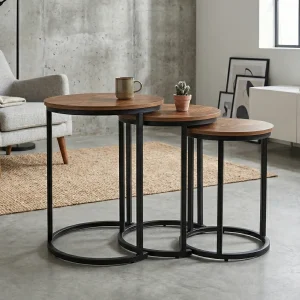 Juego de 3 mesas Auxiliares - Larry