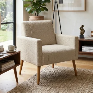 Butaca de Living Tela Boucle - Lotus