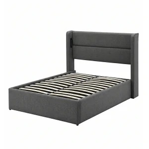 Cama Baul Maya 1 plaza y media Gris 2