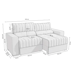 Sofa PIERO Medidas