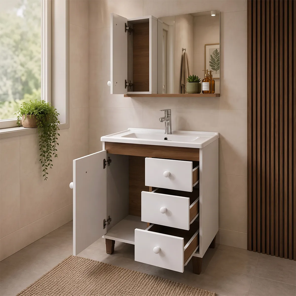 Mueble de Baño Bacha y Botiquin - Aveiro
